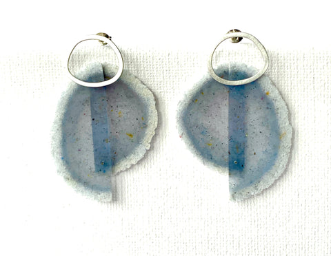 Layered Dust Studs pale blue