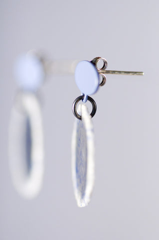 Dust Drop Studs Blue Fleck