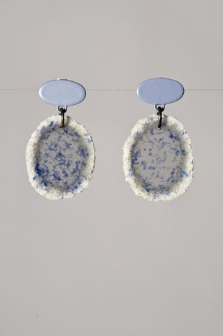 Dust Drop Studs Blue Fleck