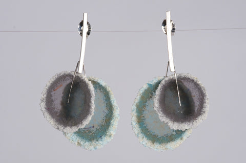 Dust Layer Studs Grey/Teal