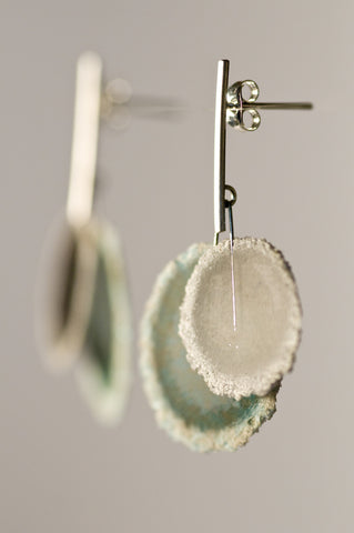 Dust Layer Studs Grey/Teal