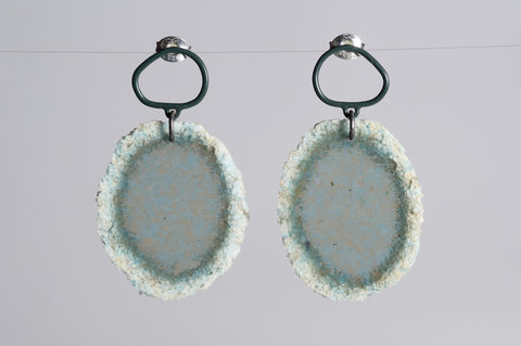 Dust Loop Studs Teal/Brown