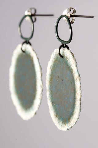 Dust Loop Studs Teal/Brown