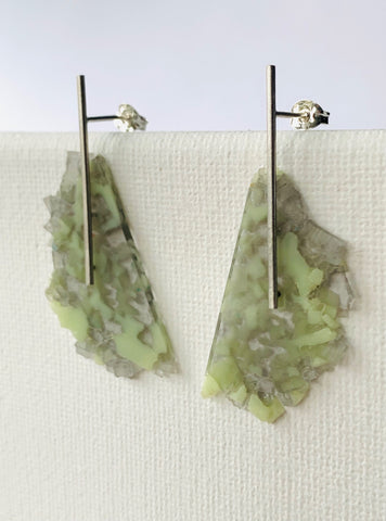 Granule Line Stud pistachio/grey