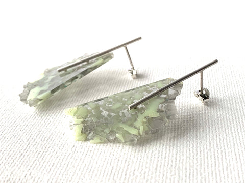 Granule Line Stud pistachio/grey