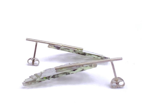 Granule Line Stud pistachio/grey