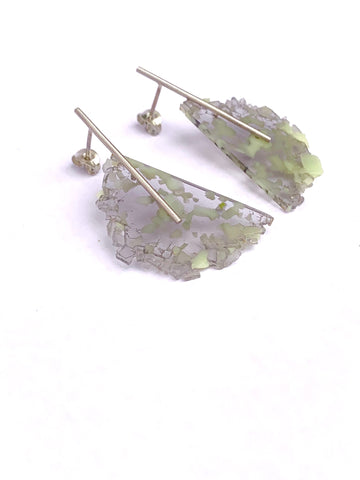 Granule Line Stud pistachio/grey