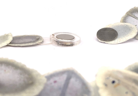 Layered Fold Dust Necklace Greys