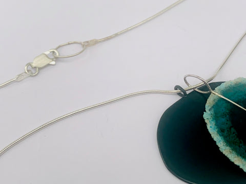 Dust Pendant - Teal/Forest Green