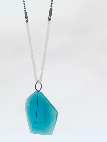 Facet Pendant Teal