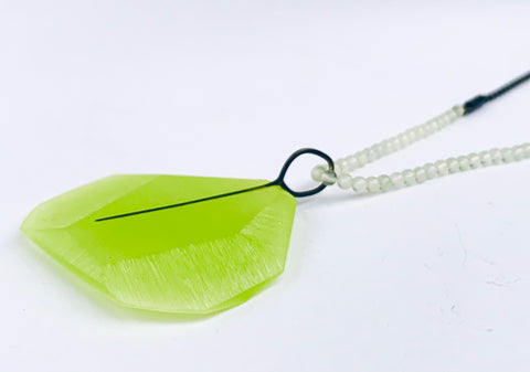 Facet Pendant Chartreuse