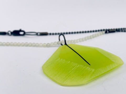Facet Pendant Chartreuse
