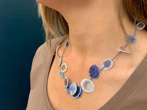 Dust Cluster Necklace Slate