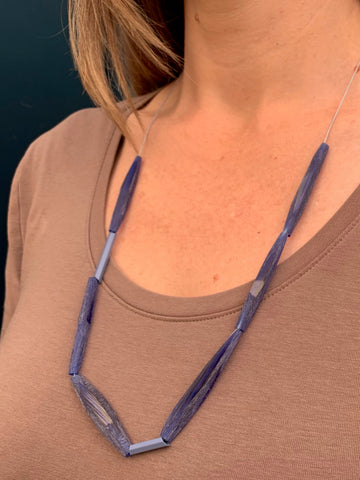 Facet Necklace Blue