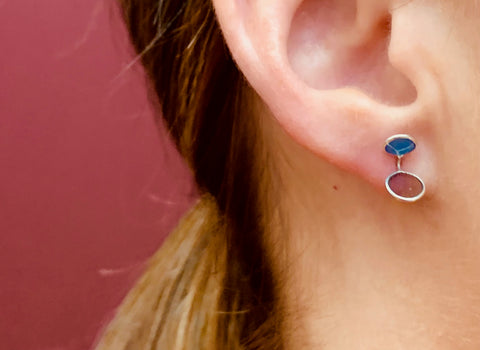 Edge Studs Blue/Grey