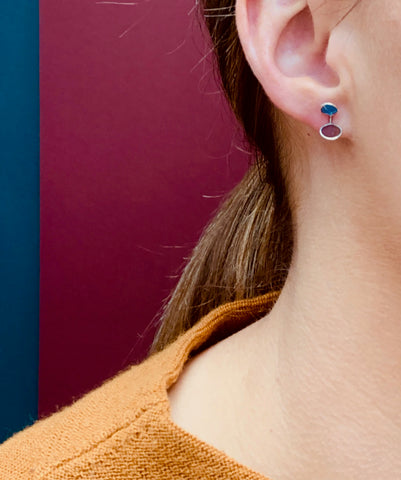 Edge Studs Blue/Grey