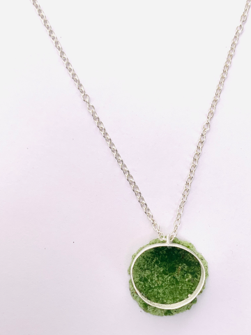 Boxy Dust Pendant - Khaki
