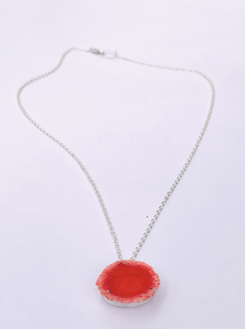 Boxy Dust Pendant - Red