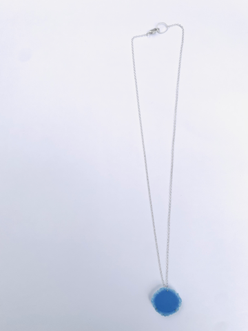 Boxy Dust Pendant - Sky Blue
