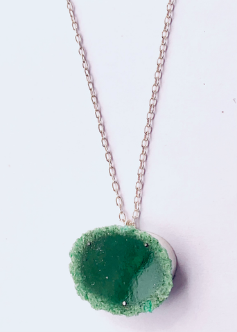 Boxy Dust Pendant - Green