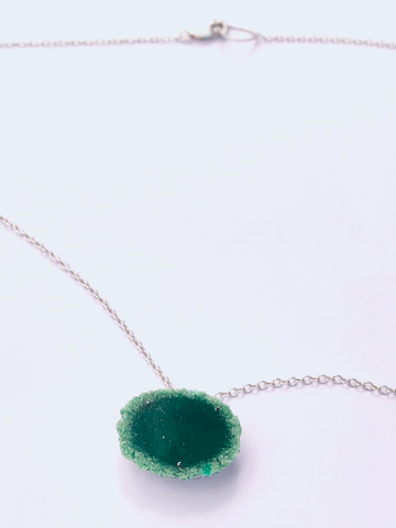 Boxy Dust Pendant - Green