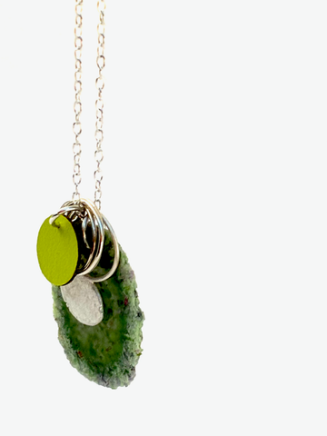 Cluster Dust Pendant - Khaki/Lime