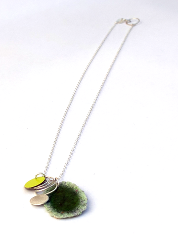 Cluster Dust Pendant - Khaki/Lime