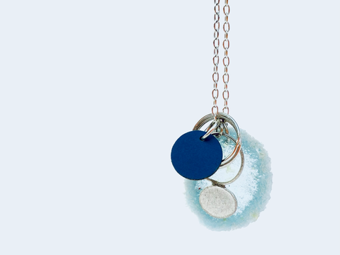 Cluster Dust Pendant - Pale Blues