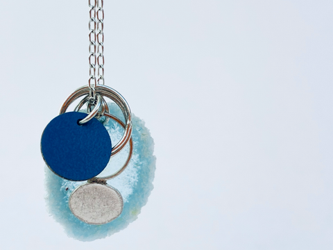 Cluster Dust Pendant - Pale Blues