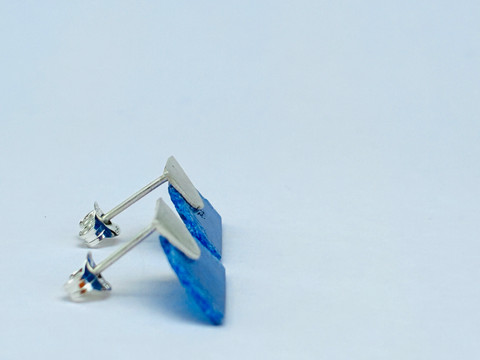 Mini Dust Stud - Blue