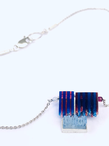 Dust Stripe Pendant pink/blue