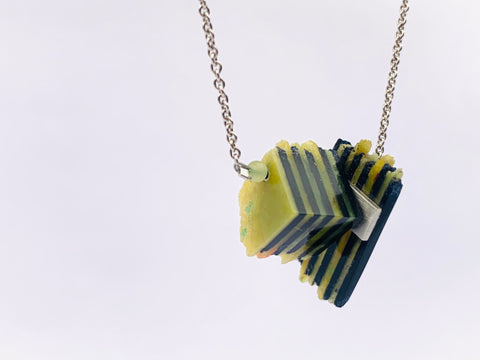 Dust Stripe Pendant yellow/black