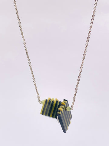 Dust Stripe Pendant yellow/black