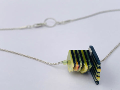 Dust Stripe Pendant yellow/black