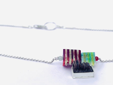 Dust Stripe Pendant red/yellow/blue/brown