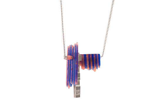 Dust Stripe Pendant blue/pink