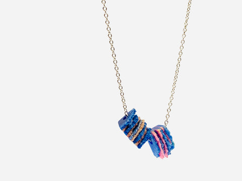 Dust Stripe Pendant Blue/pink