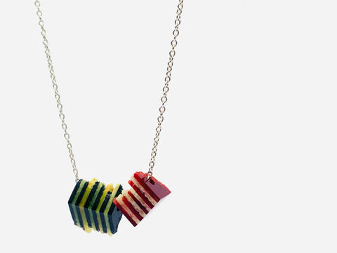 Dust Stripe Pendant Black/Red/Yellow