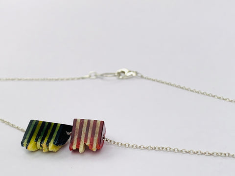 Dust Stripe Pendant Black/Red/Yellow