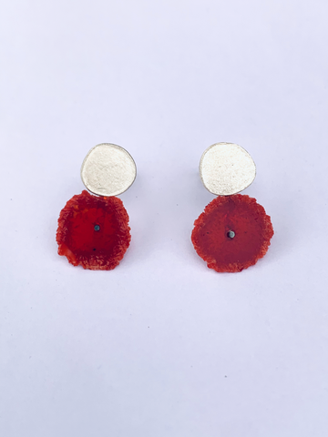 Dust Studs - Dark Red