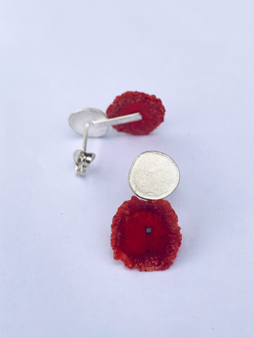 Dust Studs - Dark Red