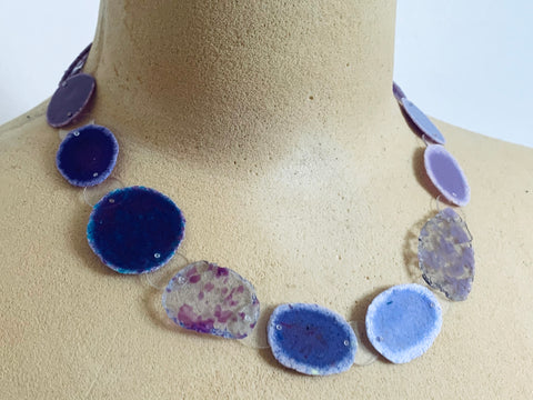 Dust Necklace Lilac/Blue