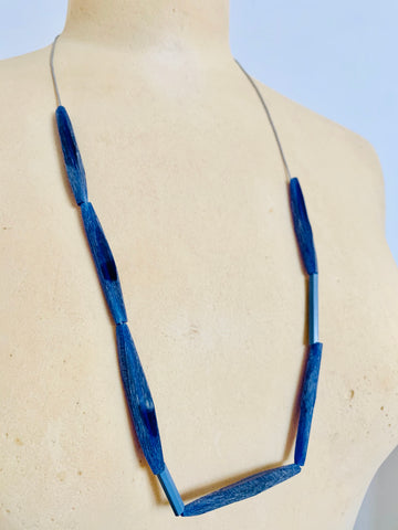 Facet Necklace Blue