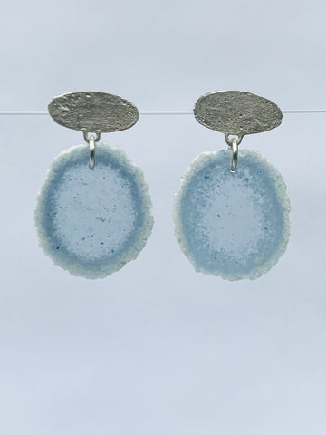Dust Drop Studs Mid Blue