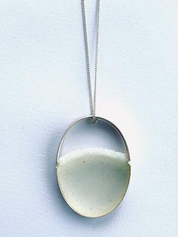 Long Oval Pendant Sorbet