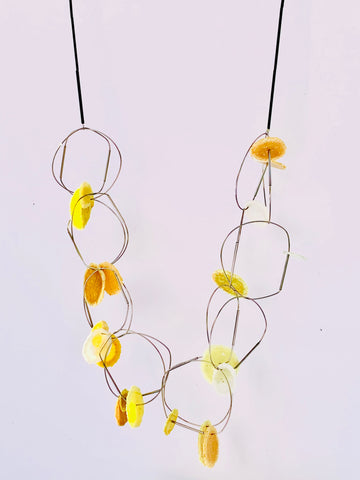 Dust Loops Necklace Yellow
